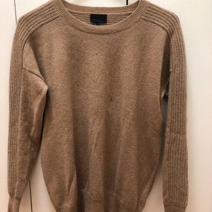 JCrew Italian Cashmere Tan Oversized Sweater - XS